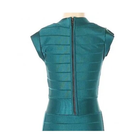 French Connection Bodycon T-Ribbon Bandage Dress 2 Pageant Interview Primrose - Picture 5 of 10